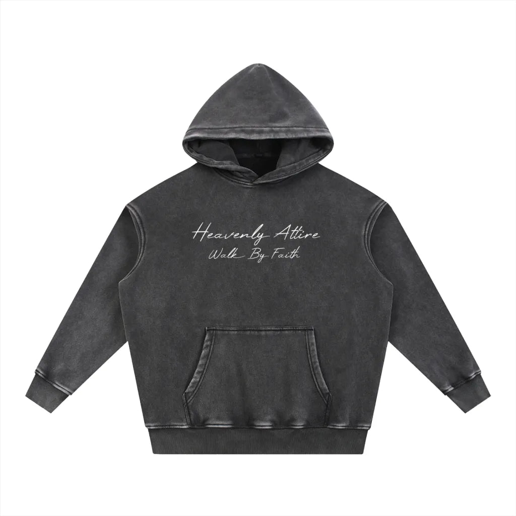 Snow Wash Fleece Oversize Hoodie